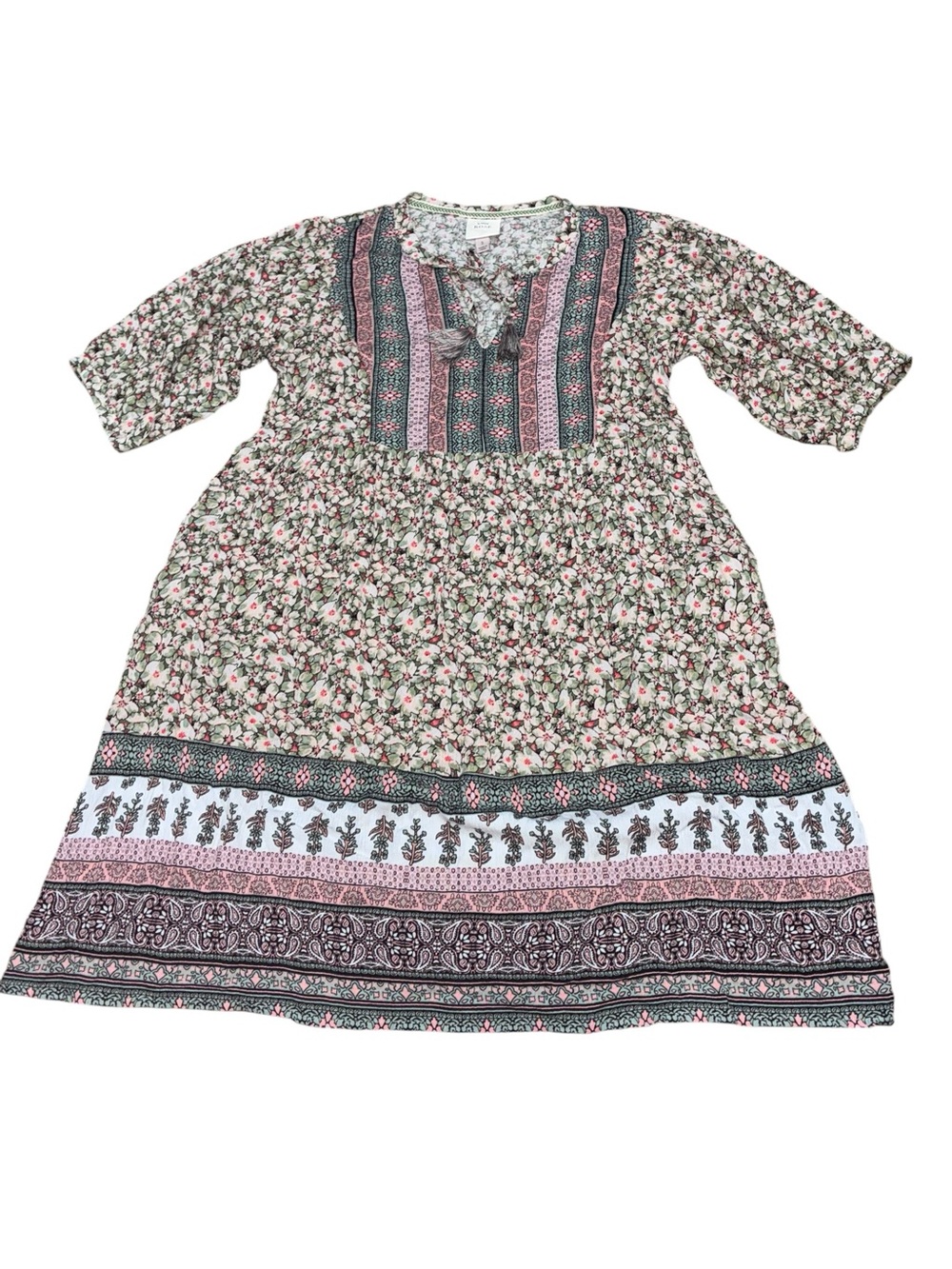 Women’s Floral Boho Midi Dress